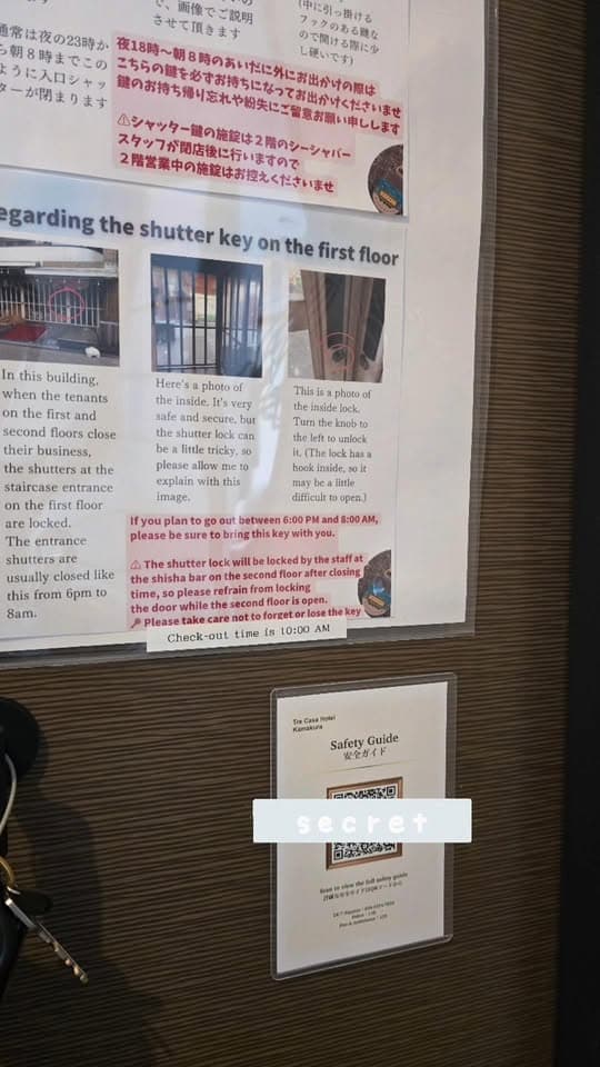 TRE CASA HOTEL ポスター設置