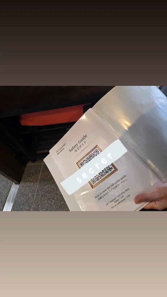 TRE CASA HOTEL QRコード案内